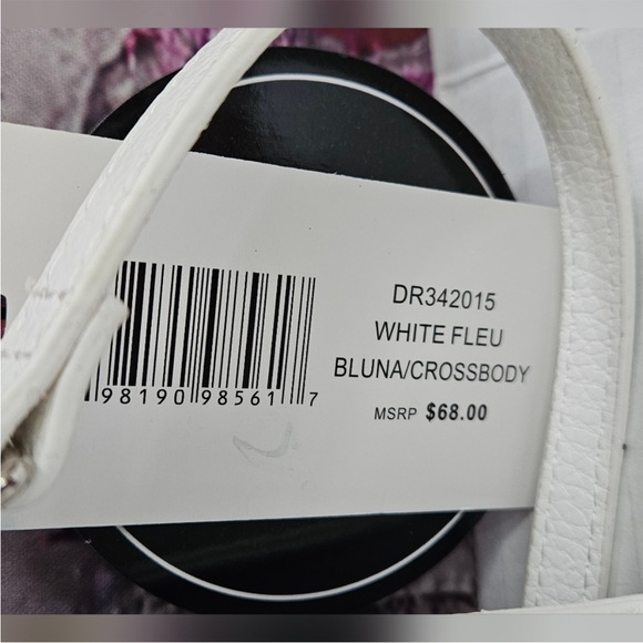 Steve Madden White Floral Crossbody with Multicolor Bloom Print NWT - Picture 9 of 10